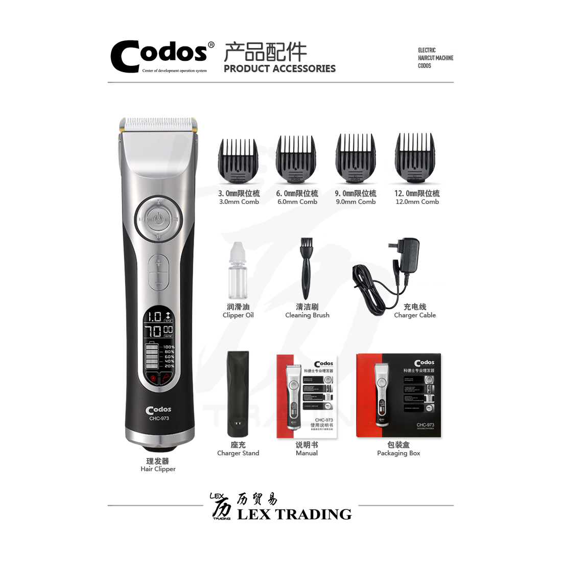 9) Codos CHC-973 Clipper Accessories