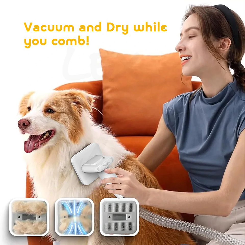 Lilipro 3-in-1 Pet Grooming Vacuum Kit PD900 - 6