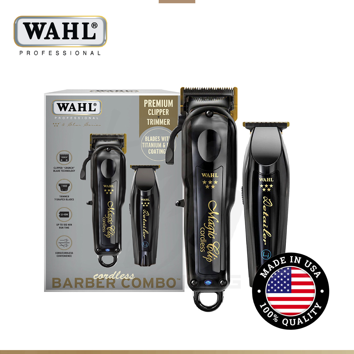 WAHL Barber Combo Cordless (Made in USA)-1