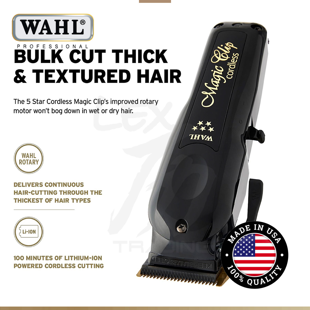 WAHL Barber Combo Cordless (Made in USA)-2