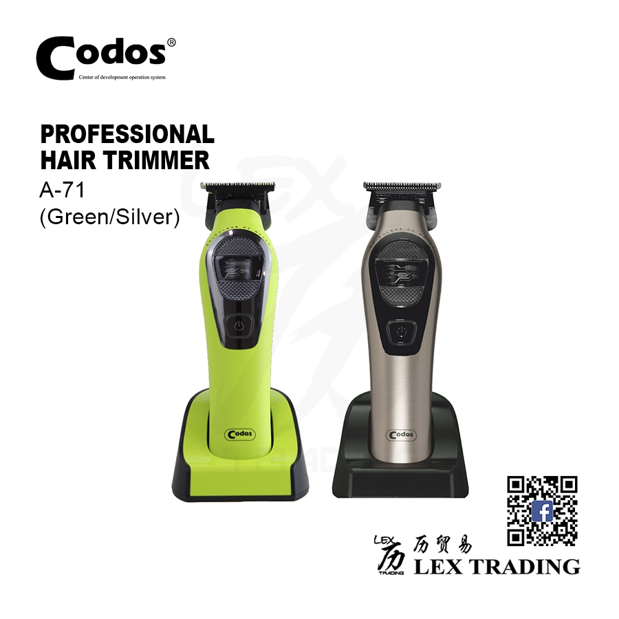CODOS A71 Trimmer Green:Silver - 1