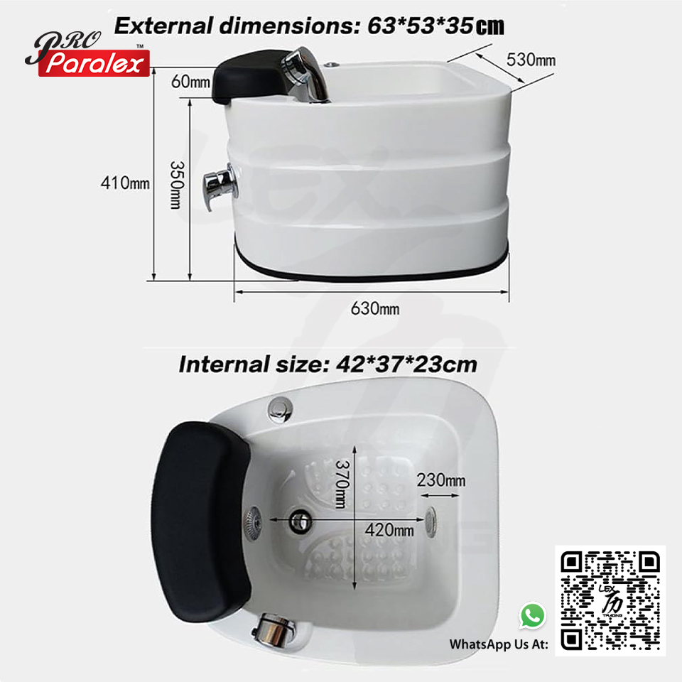 XJP-01 Acrylic Foot Massage Sink - 4