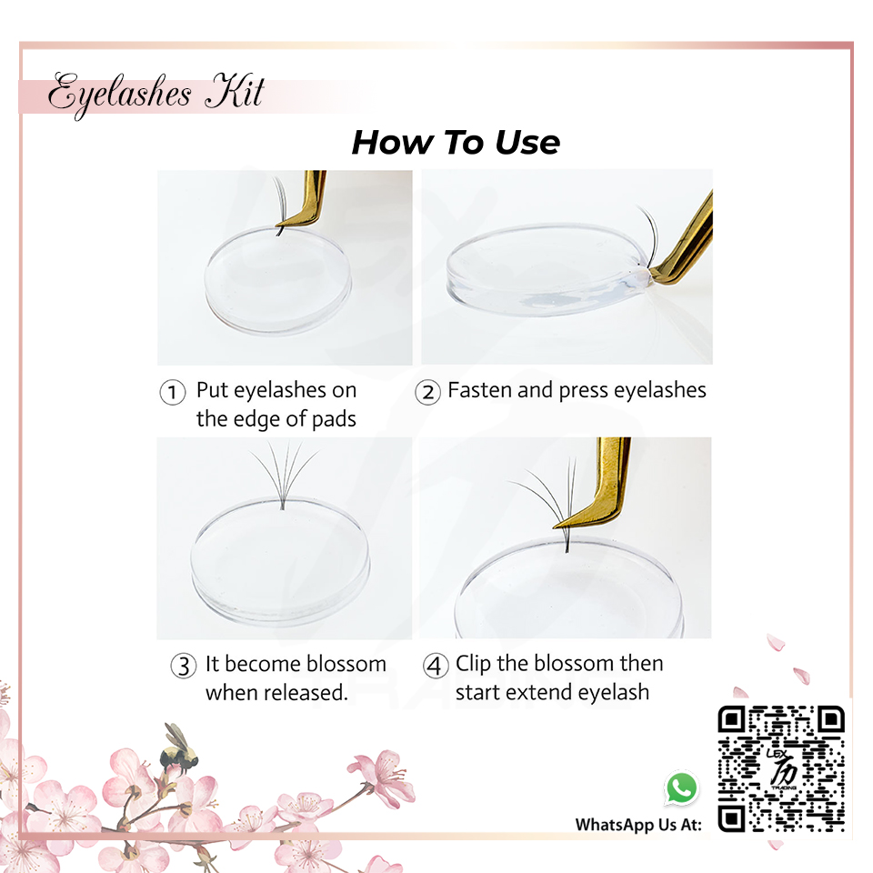 Eyelashes silicone pads for flowering - 7