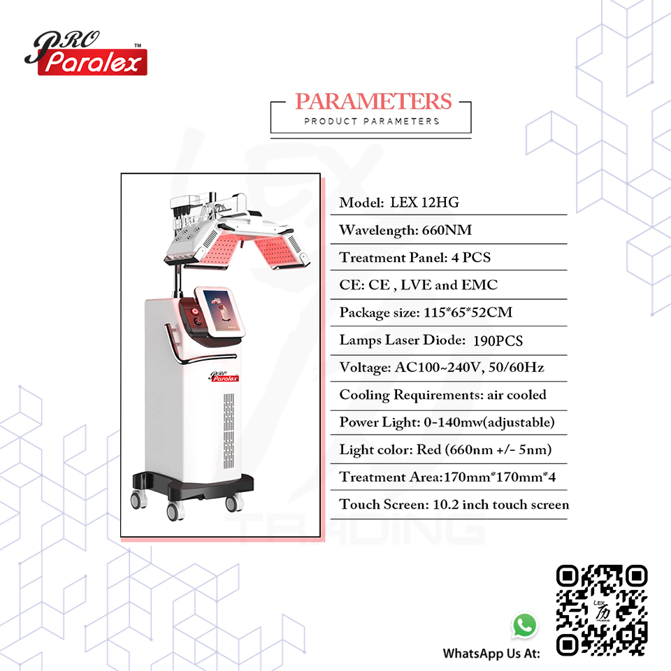 LEX12HG - Diode Laser Hair Growth Machine - 3