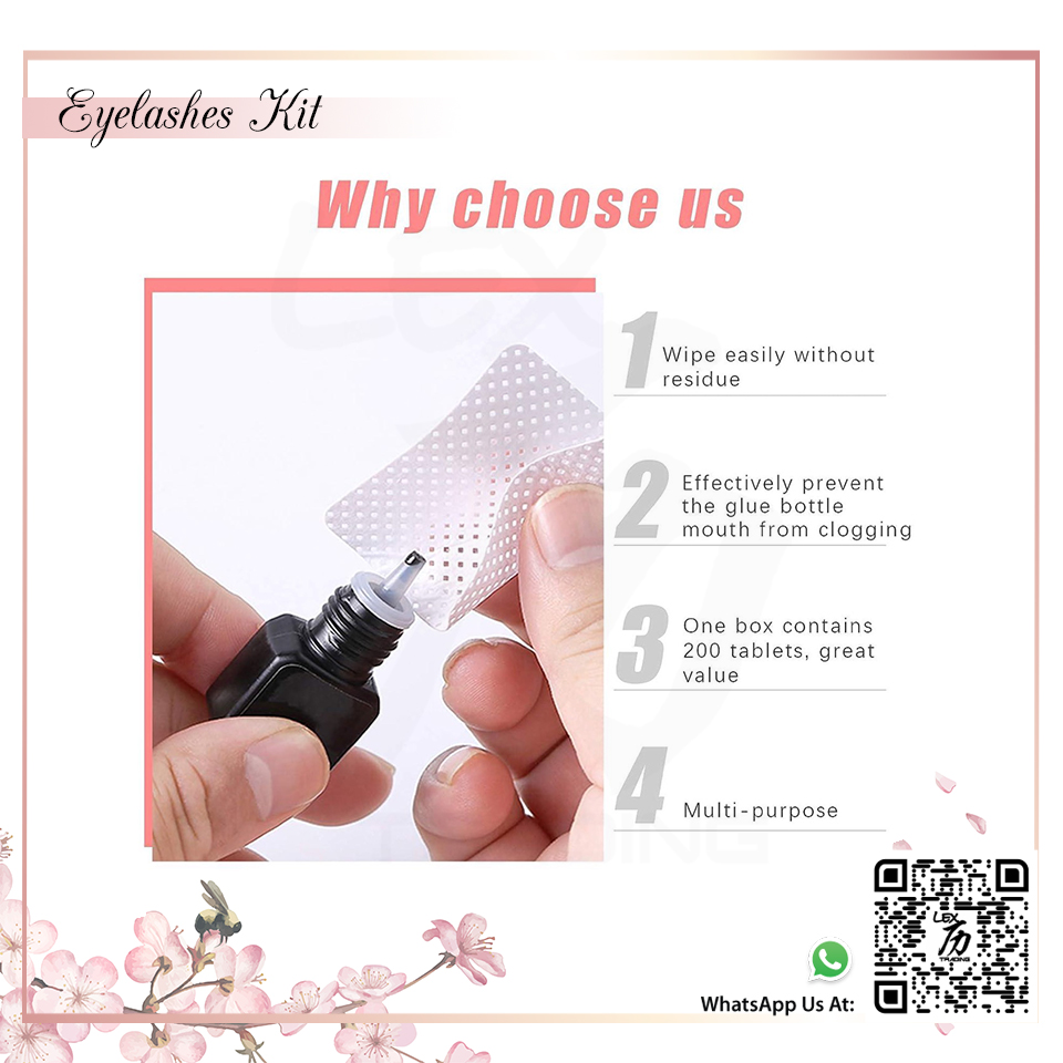 Lash Glue Cleaning Wipes - 4