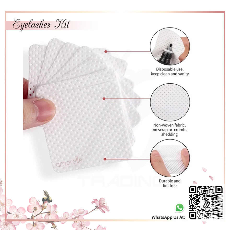 Lash Glue Cleaning Wipes - 8