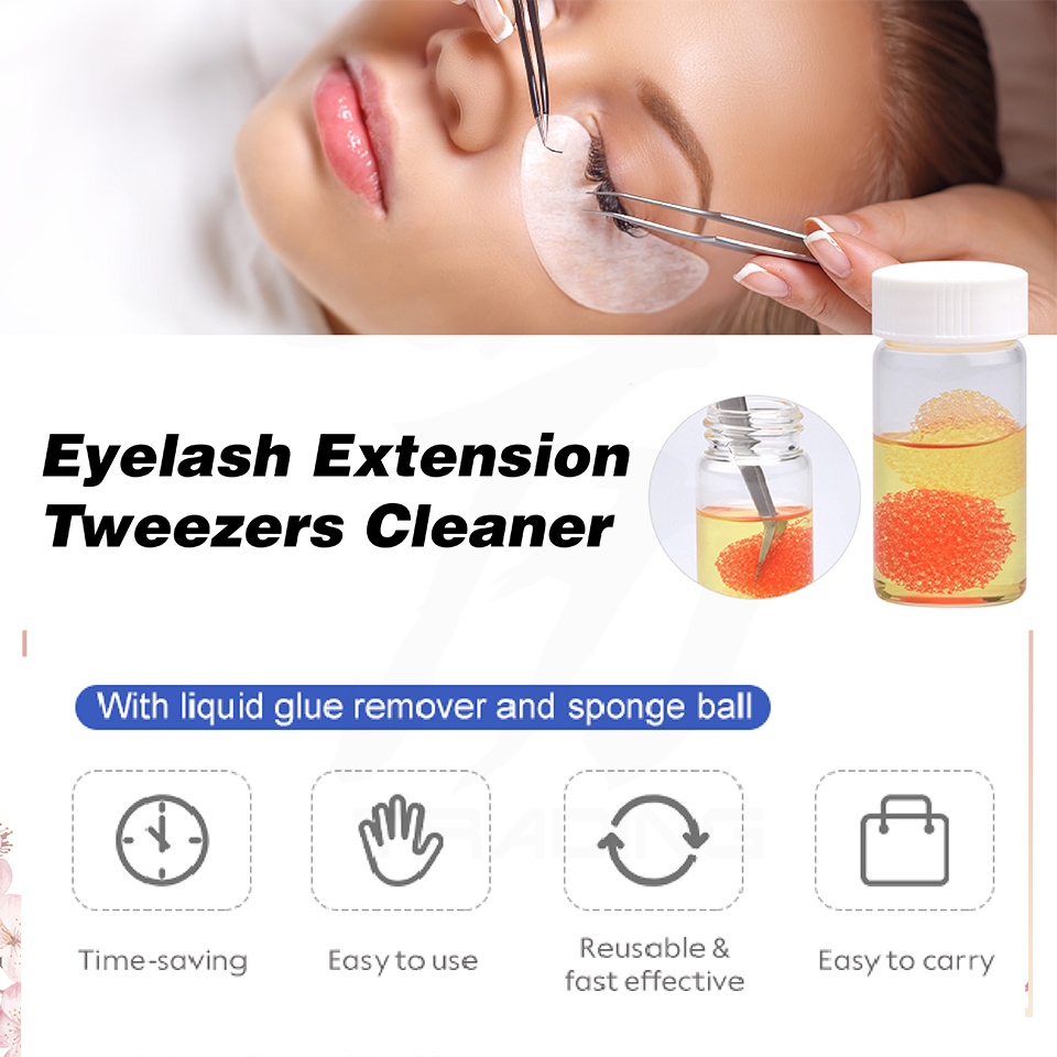 eyelash tweezers cleaning liquid false eyelash tweezers - 2