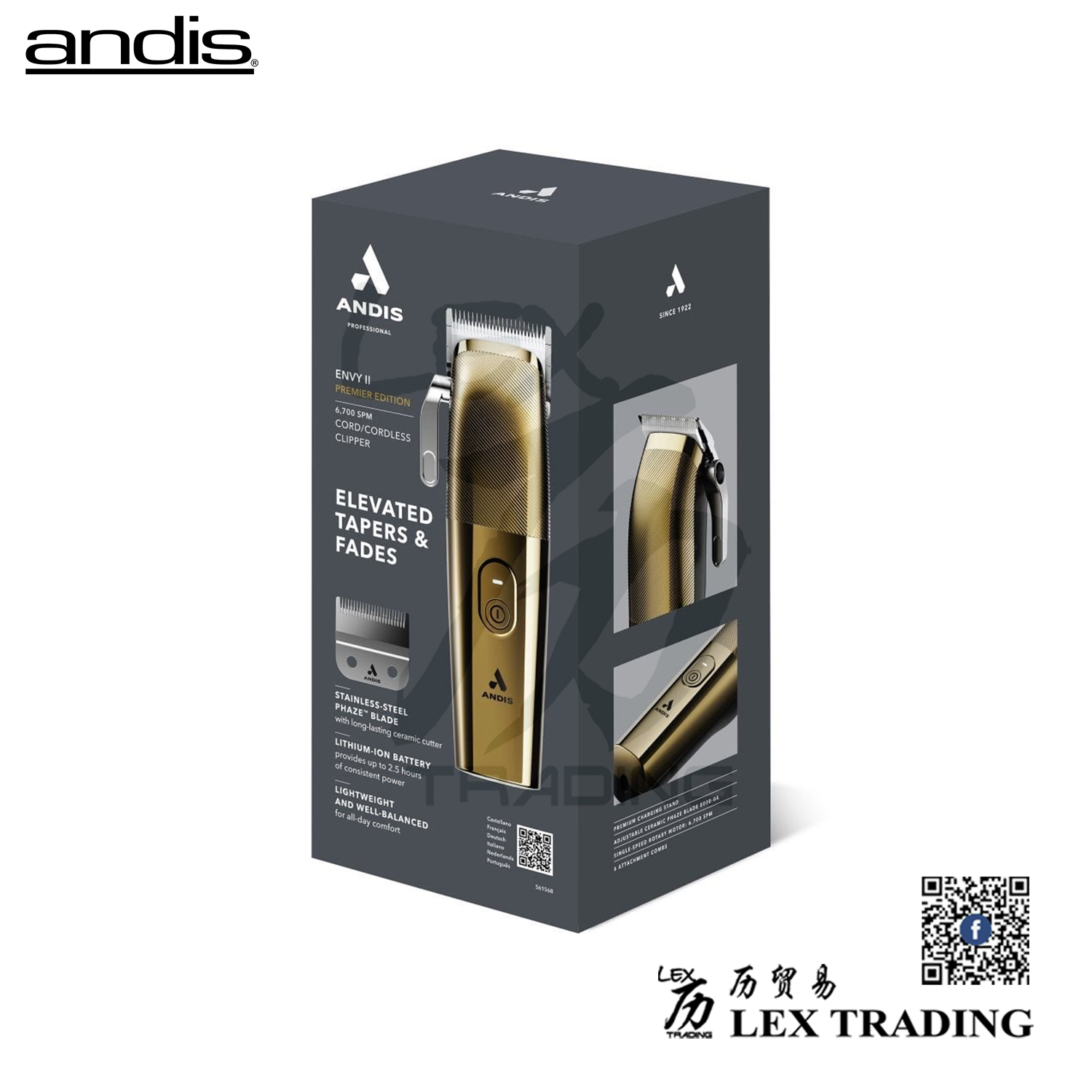 Andis Envy II Premier Hair Clipper - 10