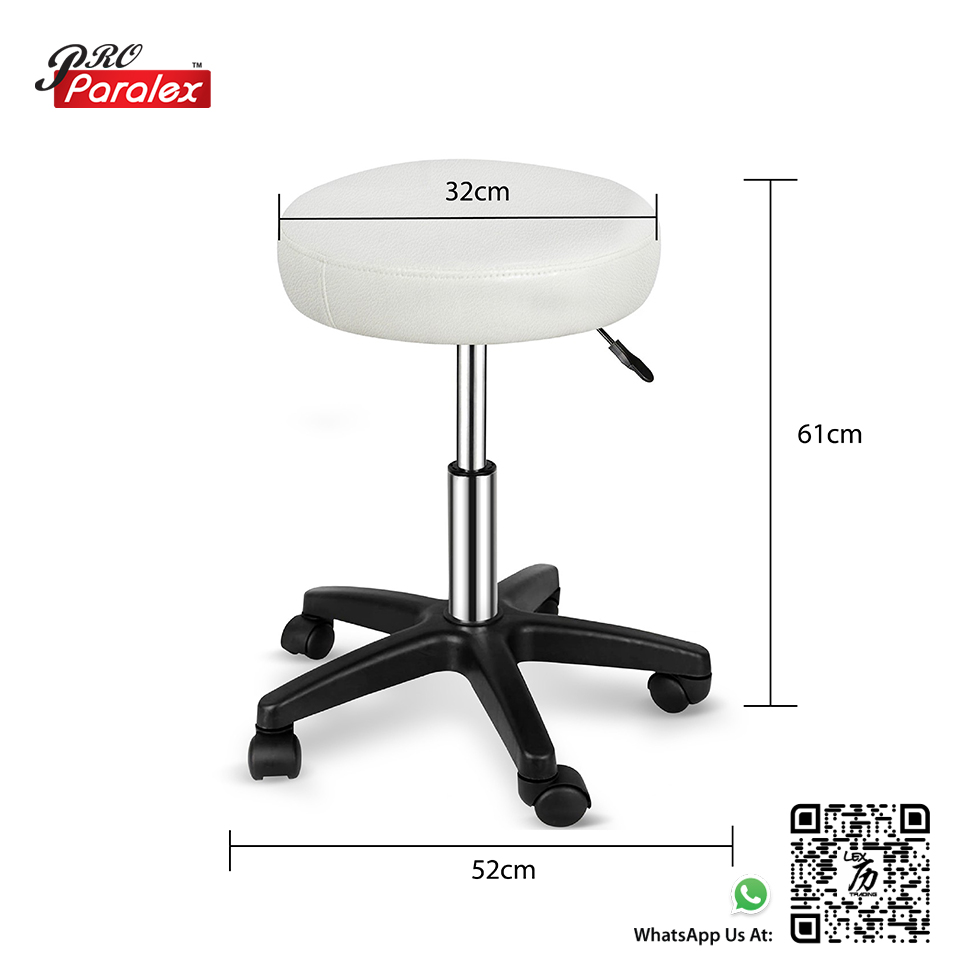 (PFJ080) White Stool - 2